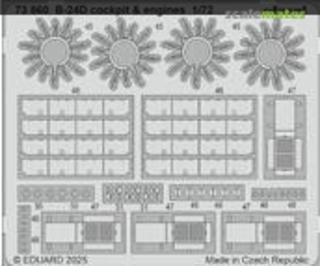 Boxart B-24D Cockpit & Engines detail set 73860 Eduard Boxart B-24D Cockpit & Engines detail set 73860 Eduard