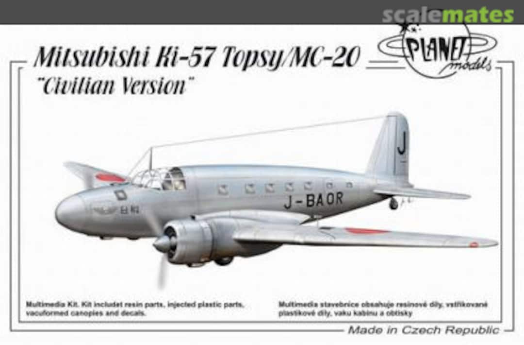 Boxart Mitsubishi Ki-57 Topsy/MC20 Civilian Version PLT150 Planet Models Boxart Mitsubishi Ki-57 Topsy/MC20 Civilian Version PLT150 Planet Models