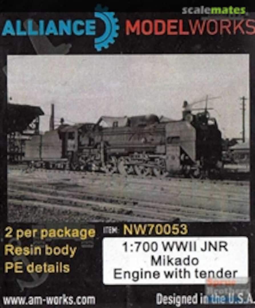 Boxart WWII JNR Mikado Engine with Tender (2pcs) NW70053 Alliance Model Works Boxart WWII JNR Mikado Engine with Tender (2pcs) NW70053 Alliance Model Works