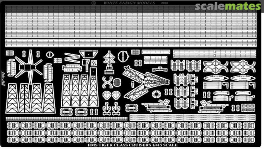 Boxart HMS Tiger - Detail-up Set PE 4017 White Ensign Models Boxart HMS Tiger - Detail-up Set PE 4017 White Ensign Models
