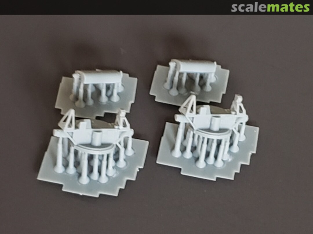 Boxart Mk.34 Main Battery Fire Control Directors and Mk.13 Radar Antennas, World War Two 350-Mk34 WW2-2 Model Monkey Boxart Mk.34 Main Battery Fire Control Directors and Mk.13 Radar Antennas, World War Two 350-Mk34 WW2-2 Model Monkey