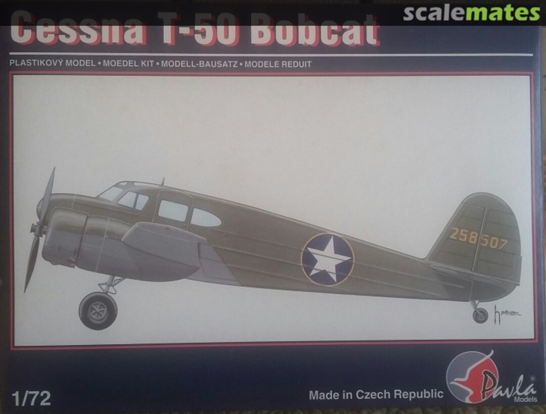 Boxart Cessna T-50 Bobcat 72022 Pavla Models