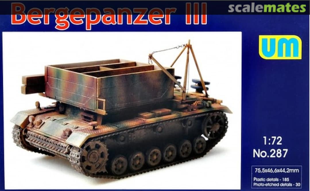 Boxart Sd.Kfz. 144 Bergepanzerwagen III 287 UM Boxart Sd.Kfz. 144 Bergepanzerwagen III 287 UM