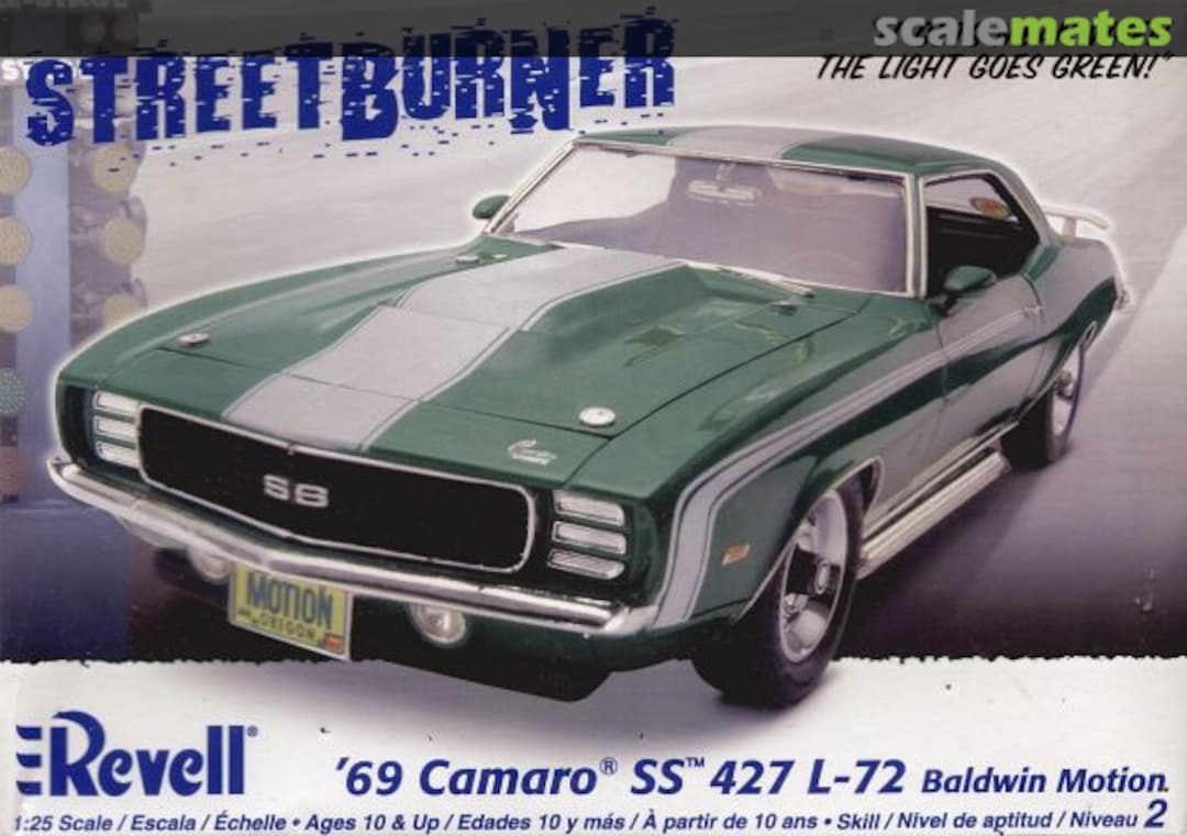 Boxart '69 Camaro SS 427 L-72 Baldwin Motion 85-2061 Revell Boxart '69 Camaro SS 427 L-72 Baldwin Motion 85-2061 Revell