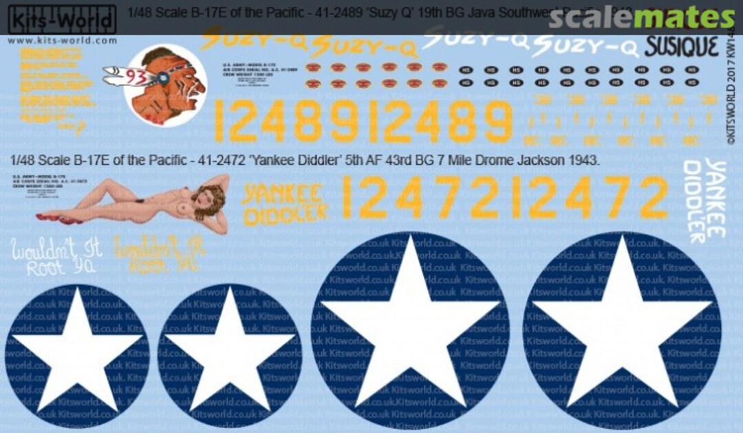 Boxart Boeing B-17E Flying Fortress of the Pacific KW148179 Kits-World Boxart Boeing B-17E Flying Fortress of the Pacific KW148179 Kits-World