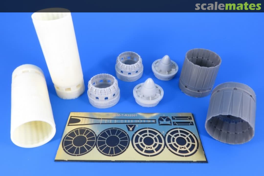 Boxart Exhaust nozzles for LATE McDonnell F-4E, F-4F, F-4G Phantom R32002 Q-M-T Boxart Exhaust nozzles for LATE McDonnell F-4E, F-4F, F-4G Phantom R32002 Q-M-T