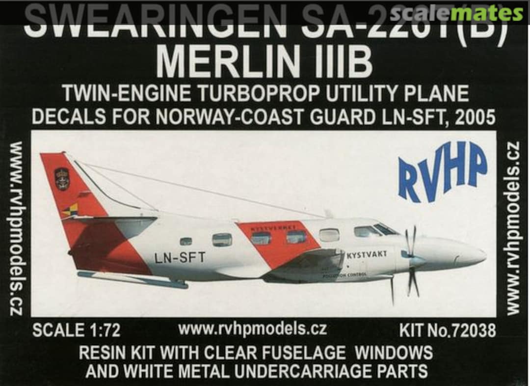 Boxart Swearingen SA-226T(B) Merlin IIIB 72038 RVHP