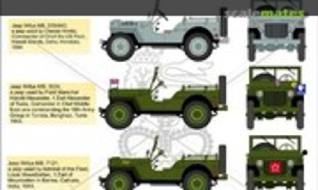 1:35 Willys Jeep MB/Ford GPW: VIP Jeeps Part 4 (H-Models Decals HMT35041) HMT35041
