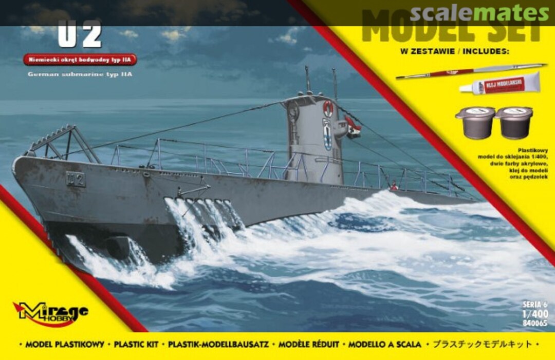 Boxart Mirage U-Boot Type IIA U-2 | MODEL SET | 840065 Mirage Hobby Boxart Mirage U-Boot Type IIA U-2 | MODEL SET | 840065 Mirage Hobby