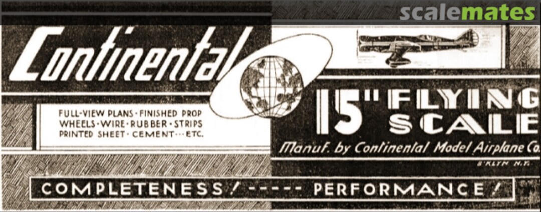 Boxart Miles Mohawk X17 Continental Model Airplane Co. Boxart Miles Mohawk X17 Continental Model Airplane Co.