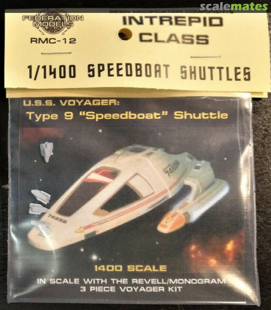 Boxart Type 9 "Speedboat" Shuttle RMC-12 Federation Models Boxart Type 9 "Speedboat" Shuttle RMC-12 Federation Models