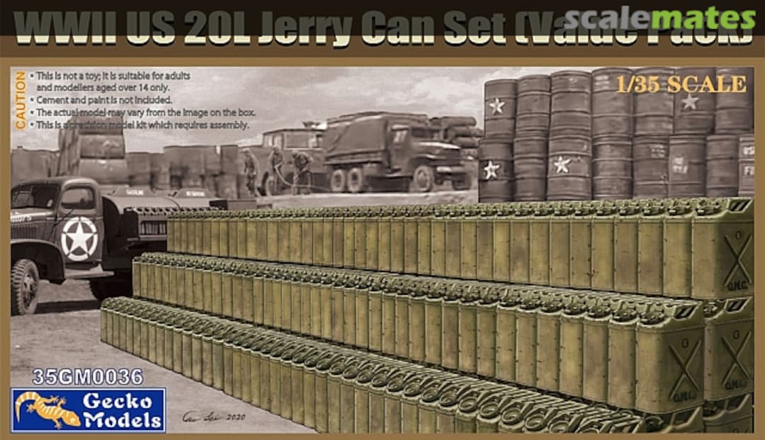 Boxart 20L Jerry Can Set 35GM0036 Gecko Models