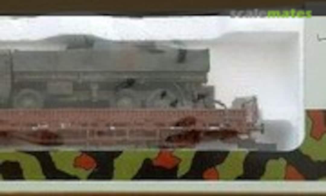 1:87 Rungenwagen beladen mit LKW MAN 10t 8x8 Bundeswehr (Roco Minitanks 809)