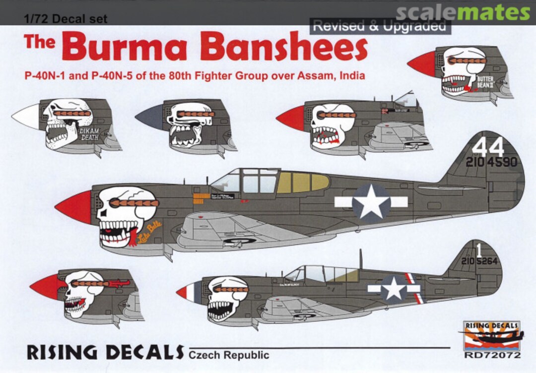 Boxart The Burma Banshees RD72072 Rising Decals Boxart The Burma Banshees RD72072 Rising Decals