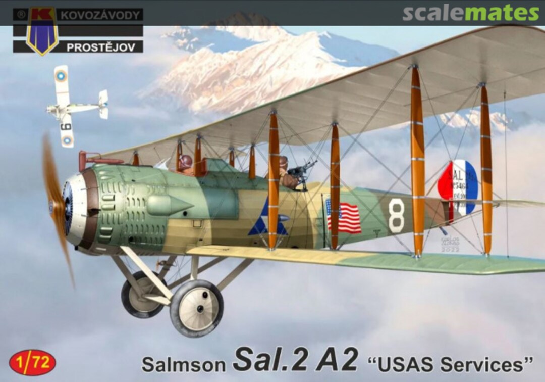 Boxart Salmson Sal.2 A2 "USAS Services“ KPM0327 Kovozávody Prostějov Boxart Salmson Sal.2 A2 "USAS Services“ KPM0327 Kovozávody Prostějov