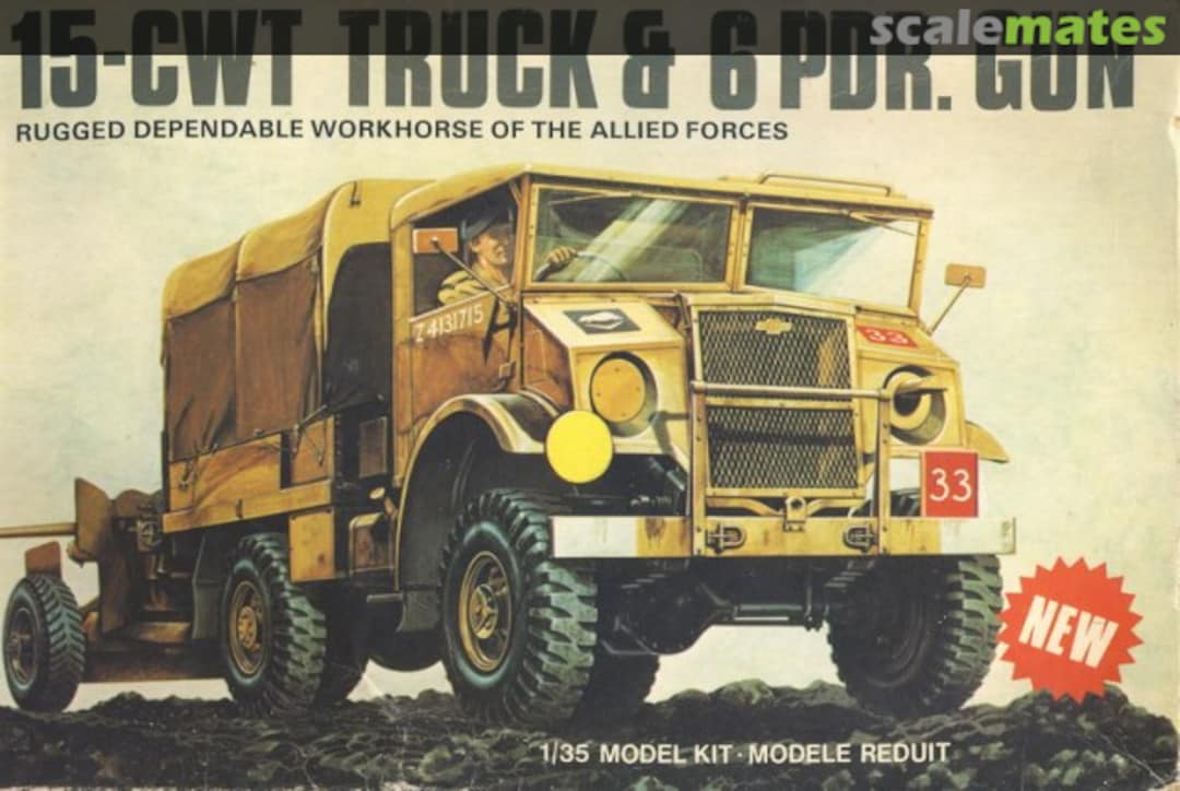 Boxart 15-CWT Truck & 6 Pdr. Gun 08367-4 Airfix Boxart 15-CWT Truck & 6 Pdr. Gun 08367-4 Airfix