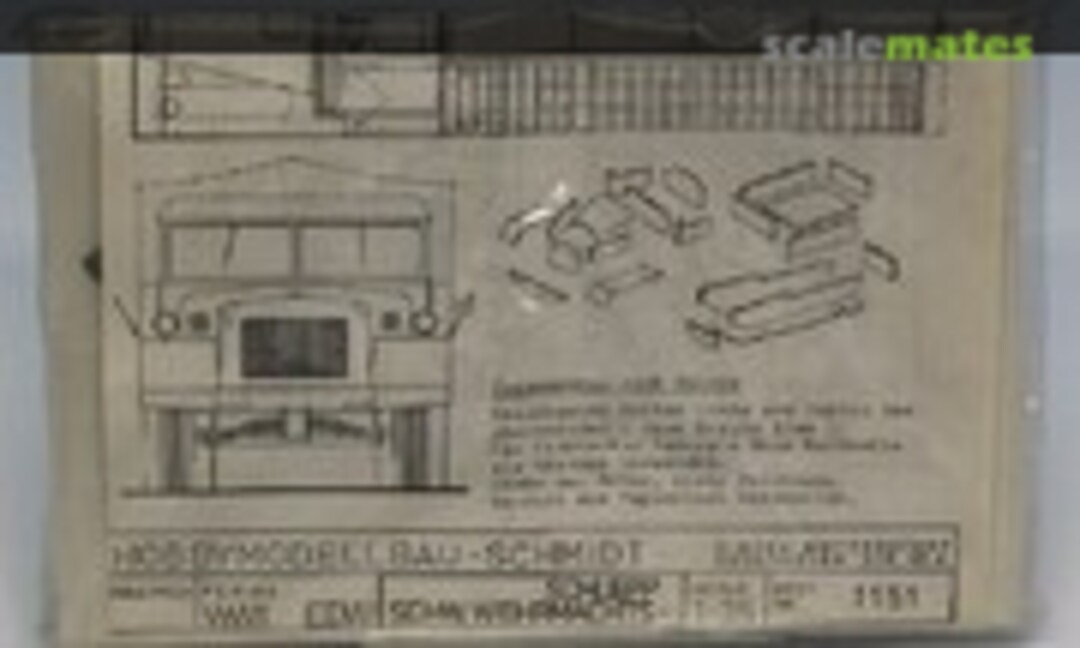 1:35 Schwere Wehrmachtschlepper sWs (Hobbymodellbau Schmidt 1151) 1151