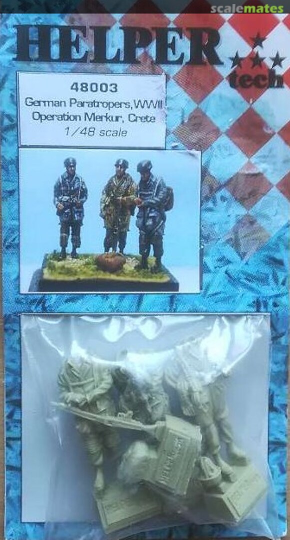 Boxart German Paratroopers, WWII 48003 Helper Tech Boxart German Paratroopers, WWII 48003 Helper Tech