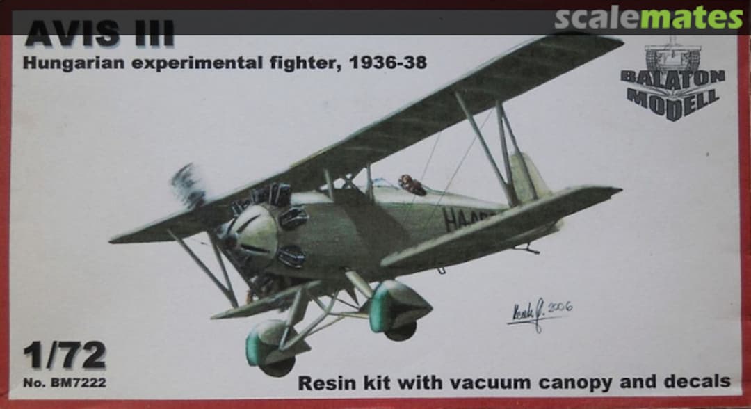 Boxart AVIS III BM7222 Balaton Modell Boxart AVIS III BM7222 Balaton Modell
