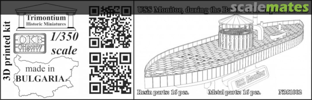Boxart USS Monitor, during the Battle of Hampton Roads N351002 OKB Grigorov Boxart USS Monitor, during the Battle of Hampton Roads N351002 OKB Grigorov