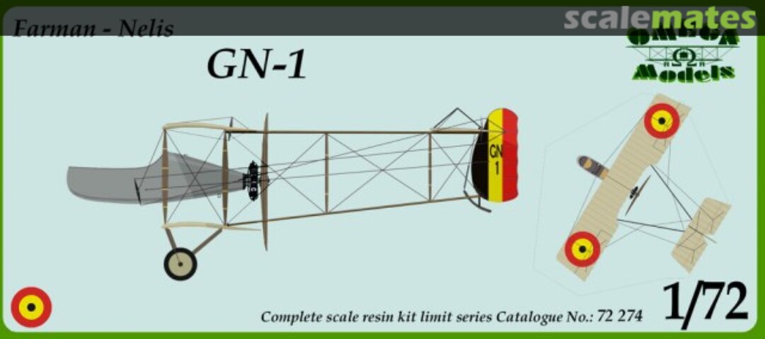 Boxart Farman-Nelis GN-1 72274 Omega Models Boxart Farman-Nelis GN-1 72274 Omega Models