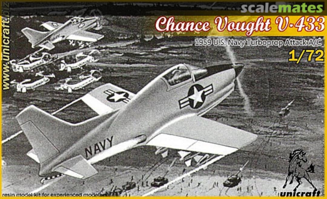 Boxart Chance Vought V-433 Unicraft Models Boxart Chance Vought V-433 Unicraft Models