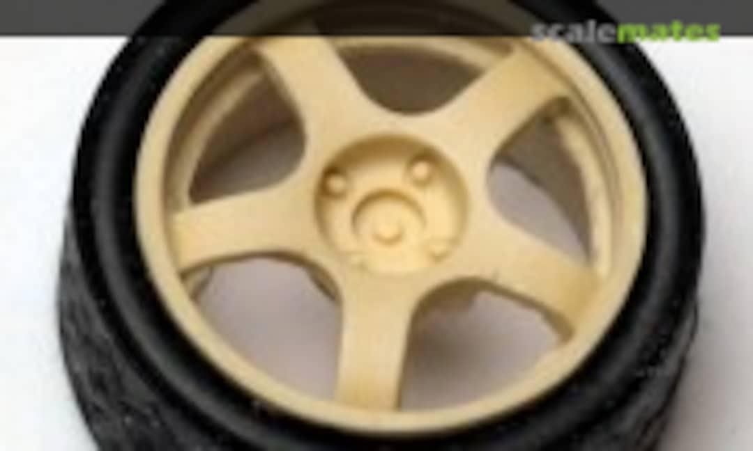 1:24 Enkei 18 inches 5 arms with rally tyres (Renaissance 24ENK18-5)