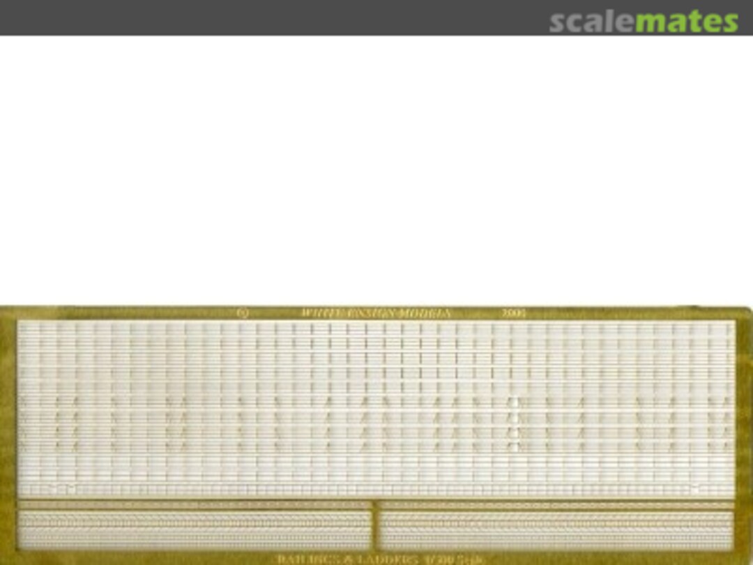 Boxart Extrafine 3-Bar Rails & Ladders Set PE 5001 White Ensign Models
