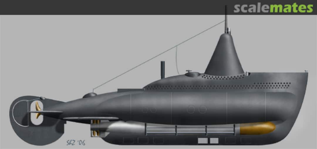 Boxart Italian submarine class CA 1 S33 Choroszy Modelbud