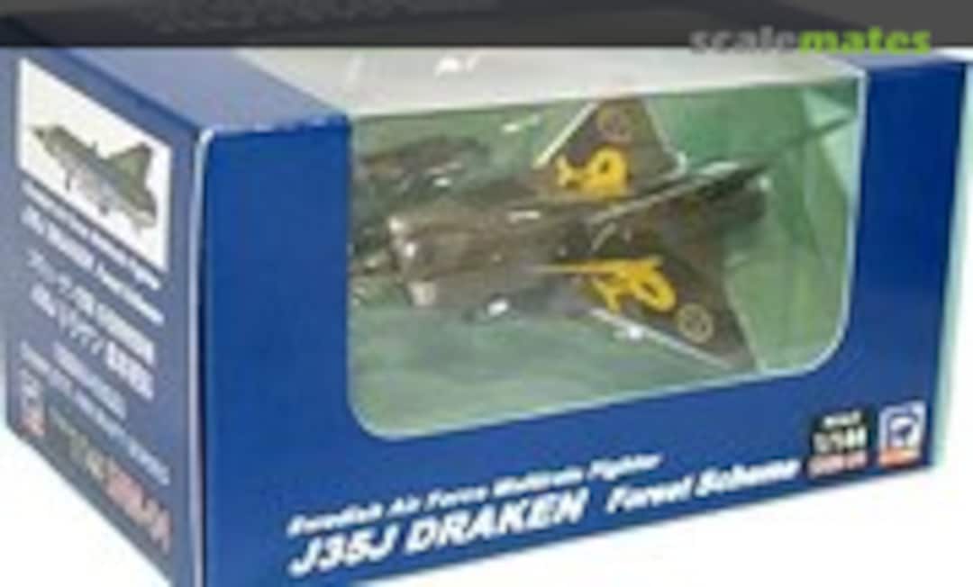 1:144 J35J Draken Forest Scheme Assembled (Pit-Road SNM-04)