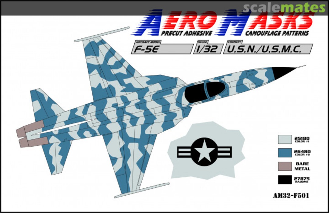 Boxart F-5E USN/USMC AM32-F501 AeroMasks Boxart F-5E USN/USMC AM32-F501 AeroMasks