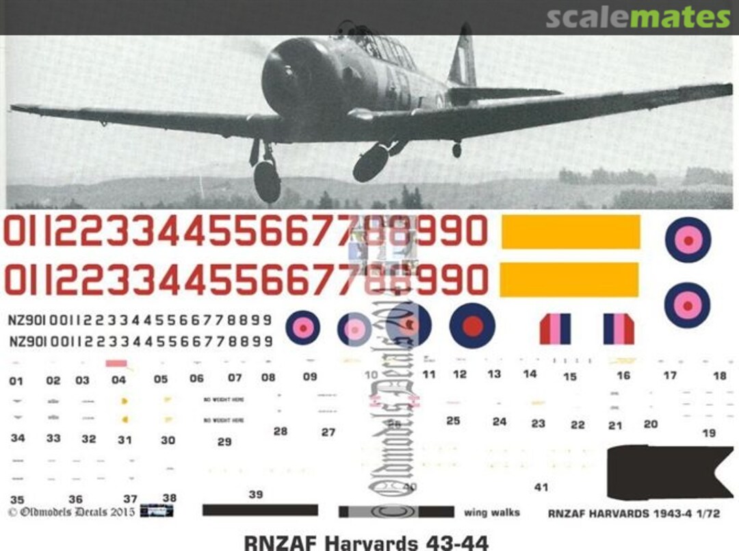 Boxart RNZAF Harvards 1943-44 OMD0799 Oldmodels Decals Boxart RNZAF Harvards 1943-44 OMD0799 Oldmodels Decals