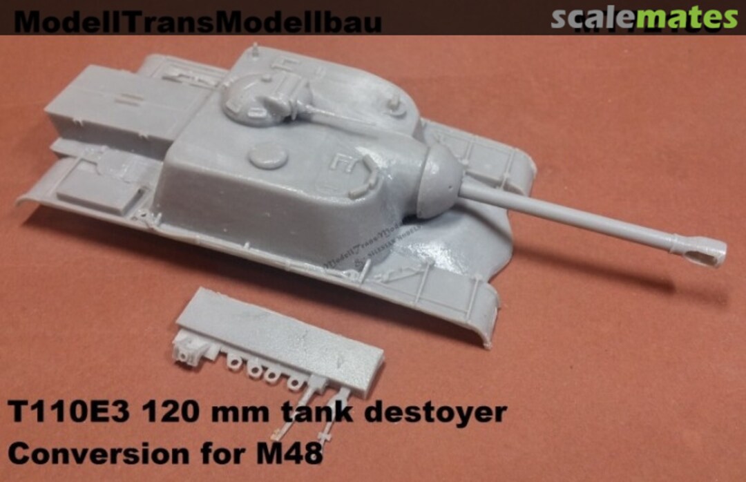Boxart T110E3 120mm Tank Destroyer MT72188 Modell Trans Modellbau Boxart T110E3 120mm Tank Destroyer MT72188 Modell Trans Modellbau