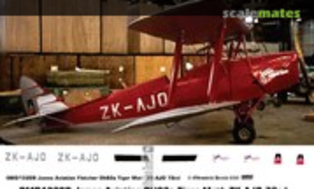 1:72 James Aviation DH82a Tiger Moth AJO (Oldmodels Decals OMD1320B) OMD1320B