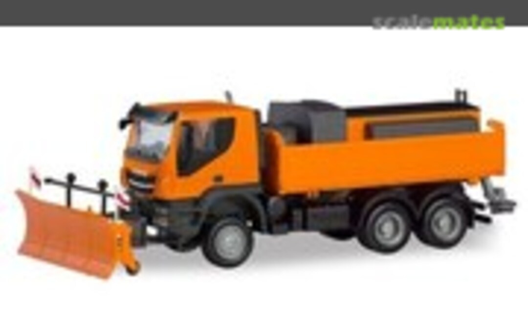 1:87 Iveco Trakker 6x6 in orange-schwarz &quot;Winterdienst&quot; (Herpa 310727)