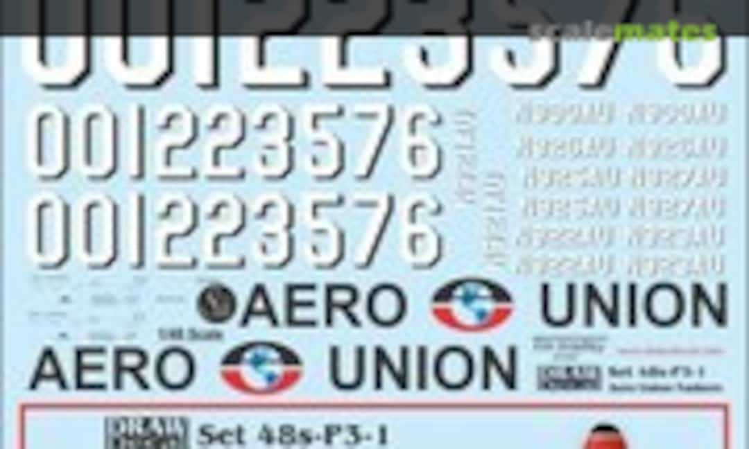 1:48 Aero Union P-3 Orion Tankers (Draw Decal 48-P3-1) 48-P3-1