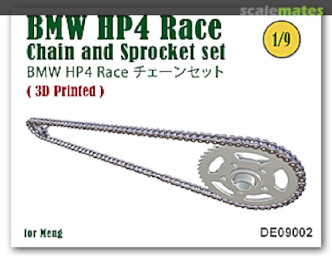 Boxart BMW HP4 Race Chain and Sprocket set DE09002 Fat Frog Scale Models Boxart BMW HP4 Race Chain and Sprocket set DE09002 Fat Frog Scale Models