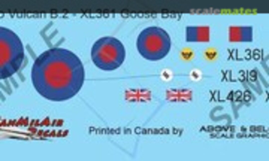 1:72 Avro Vulcan B.2 - RAF (Above & Below Graphics 458) 458
