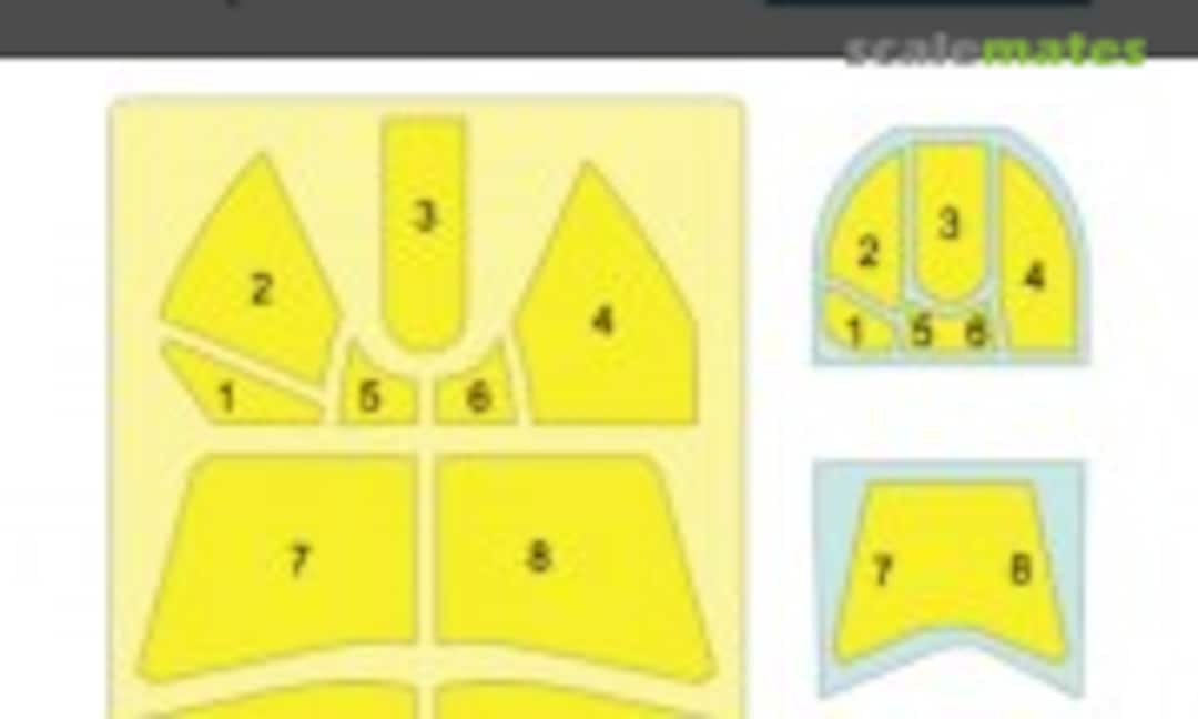 1:48 Curtiss P-40 N Masks (for Mauve kits) (Omask 54035) 54035