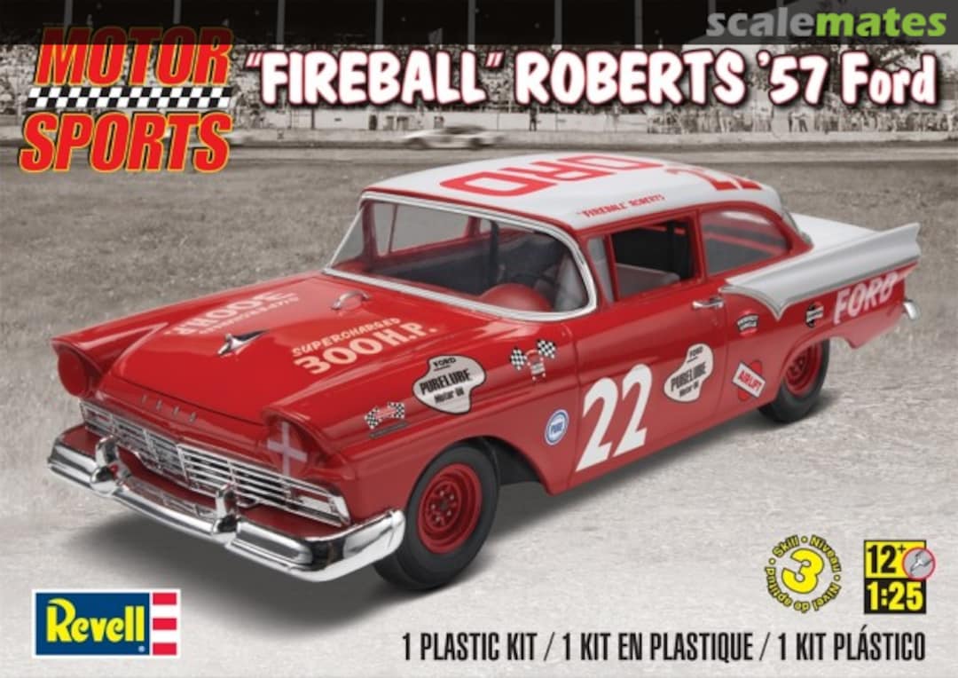 Boxart "Fireball" Roberts '57 Ford 85-4024 Revell Boxart "Fireball" Roberts '57 Ford 85-4024 Revell
