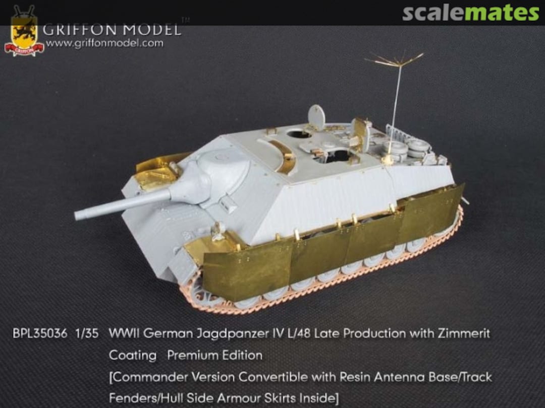 Boxart Jagdpanzer IV L/48 late Prod. with Zimmerit Bonus Upgrade Set BPL35036 Griffon Model Boxart Jagdpanzer IV L/48 late Prod. with Zimmerit Bonus Upgrade Set BPL35036 Griffon Model