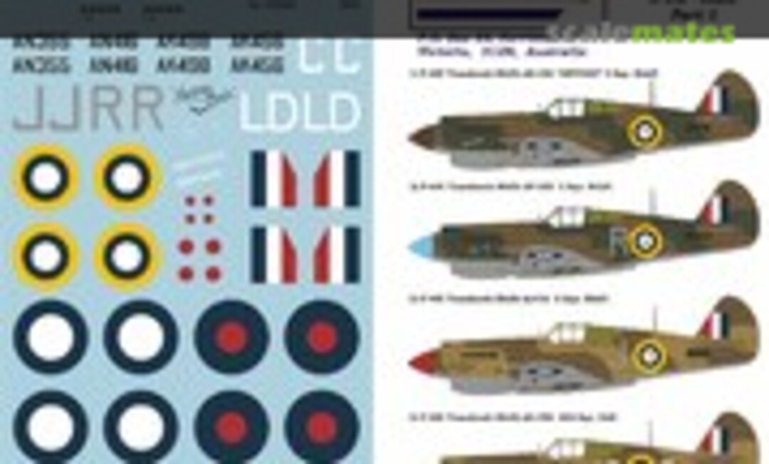 1:32 P-40C Tomahawk WWII - RAAF - Part 1 (Novascale N-32040) N-32040