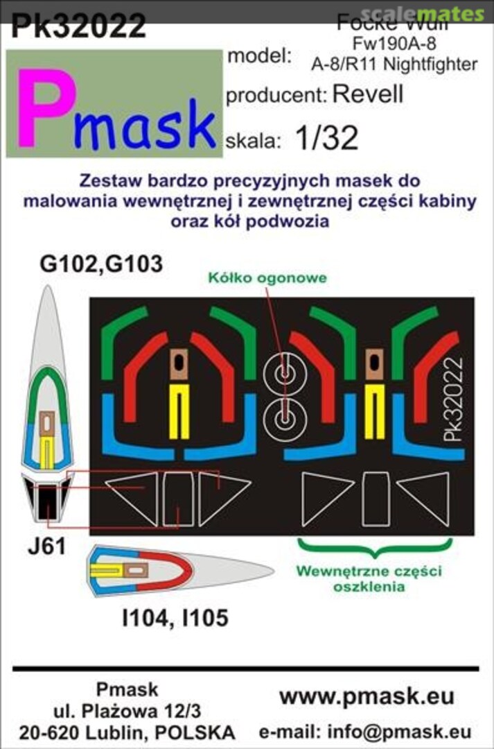 Boxart Focke Wulf Fw190A-8, A8/R11 Nightfighter PK32022 Pmask Boxart Focke Wulf Fw190A-8, A8/R11 Nightfighter PK32022 Pmask