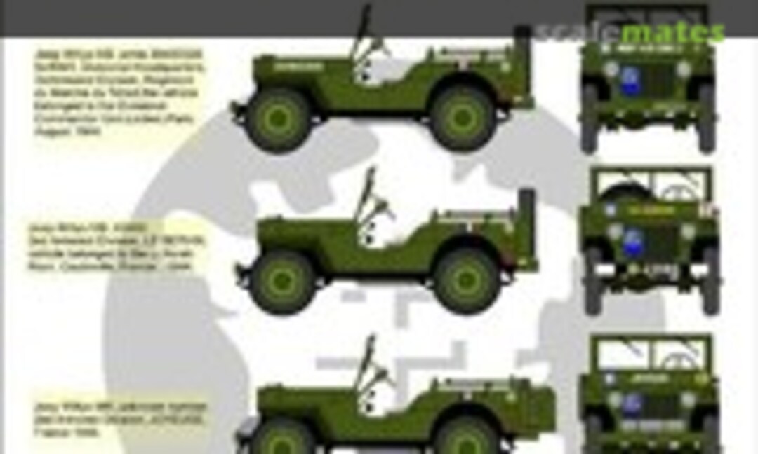 1:35 Willys Jeep MB/Ford GPW: Free French Jeeps (H-Models Decals HMT35044) HMT35044
