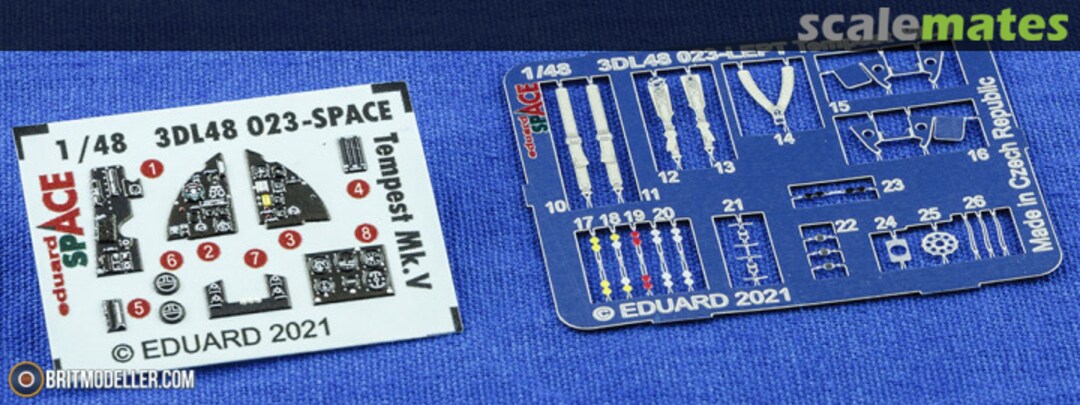 Boxart Tempest Mk.V interior 3D decals 3DL48023 Eduard Boxart Tempest Mk.V interior 3D decals 3DL48023 Eduard