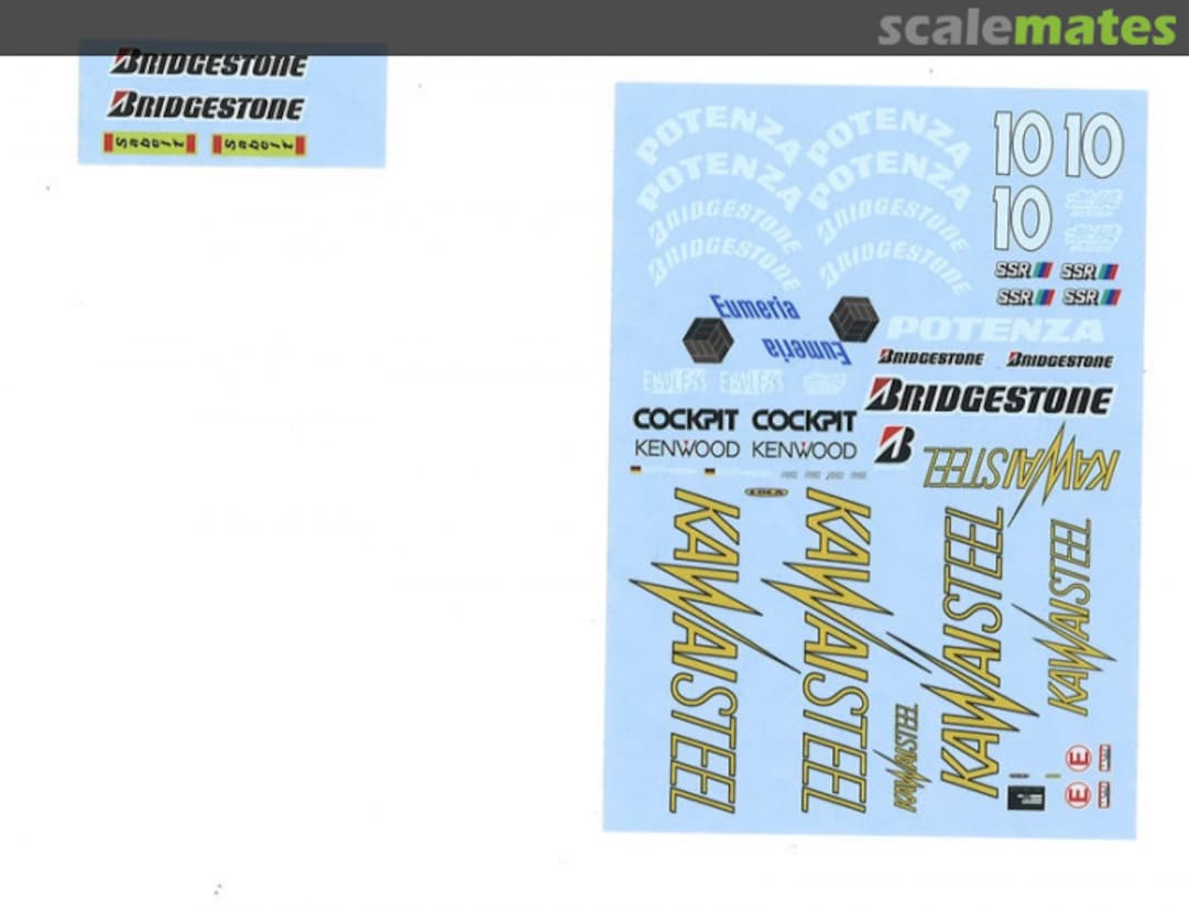 Boxart Lola T93/50 1993 Full Sponsor Decal EM2003D Elephant Models