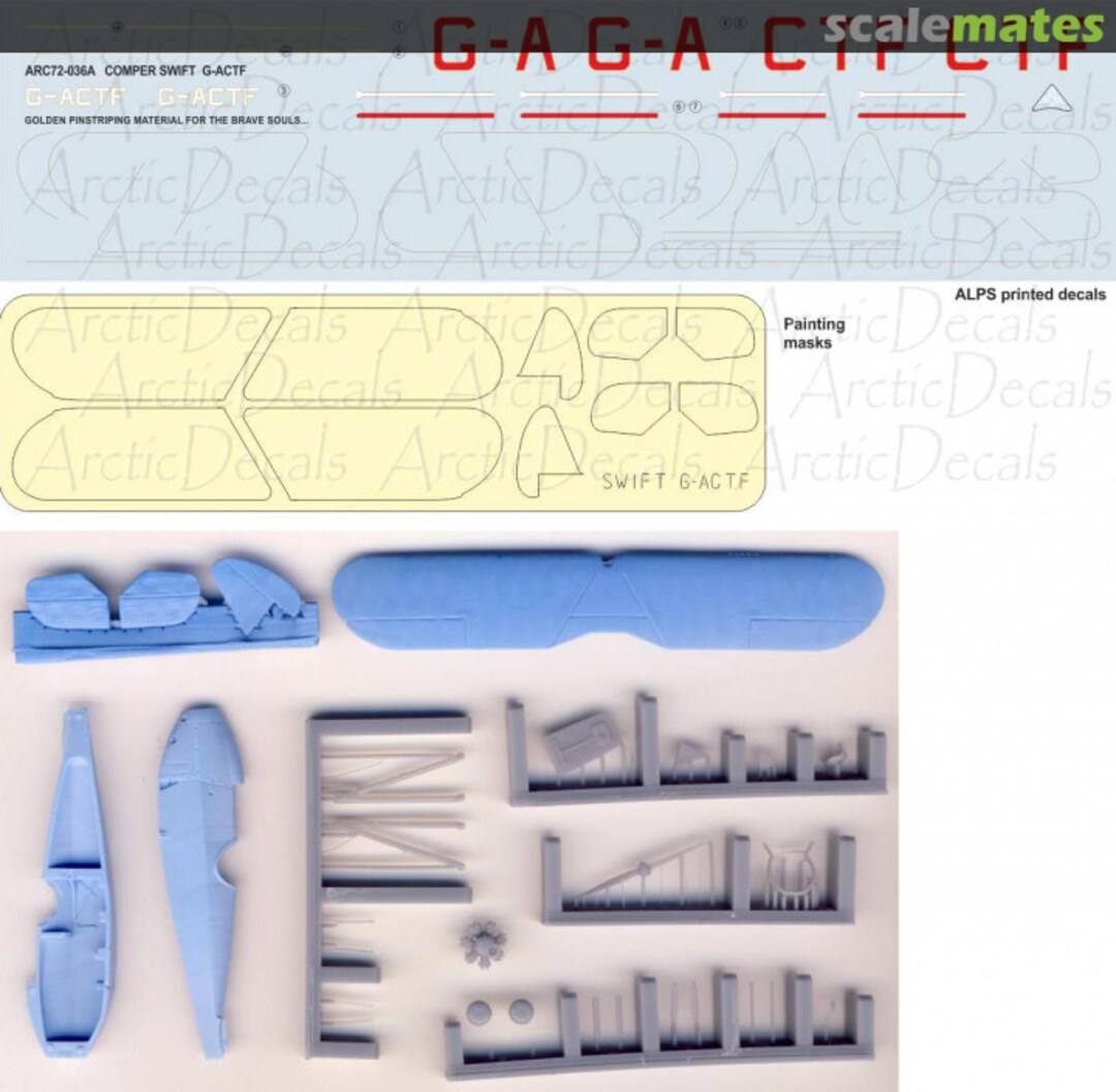 Contents Comper Swift ARC72-K11A Arctic Decals Contents Comper Swift ARC72-K11A Arctic Decals