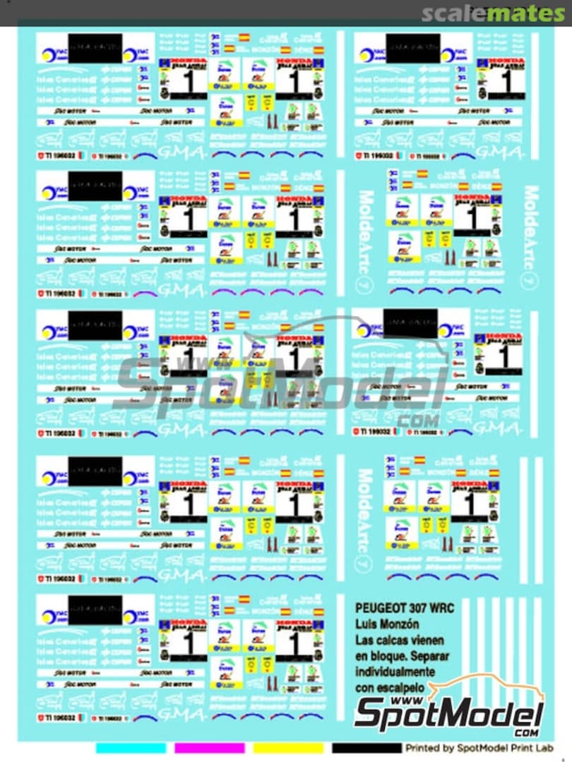 Boxart Peugeot 307 WRC #1 PLB2-710018 Print Lab Decals Boxart Peugeot 307 WRC #1 PLB2-710018 Print Lab Decals