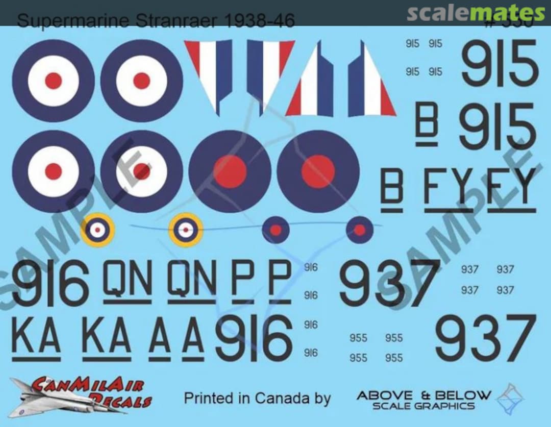 Boxart Supermarine Stranraer 550 Above & Below Graphics Boxart Supermarine Stranraer 550 Above & Below Graphics