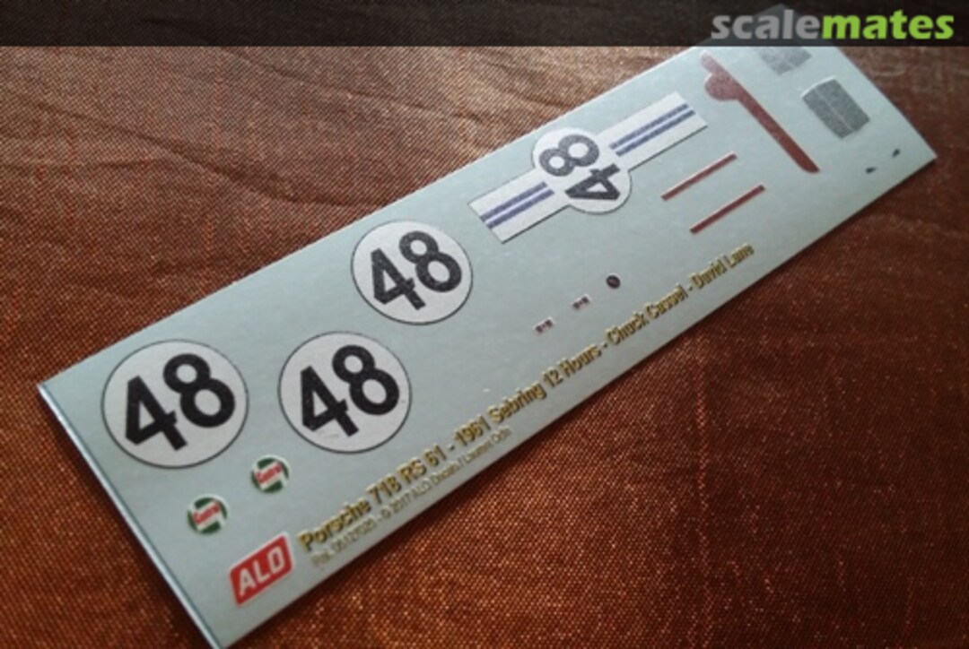 Boxart Porsche 718 RSK 06127020 ALO Decals Boxart Porsche 718 RSK 06127020 ALO Decals